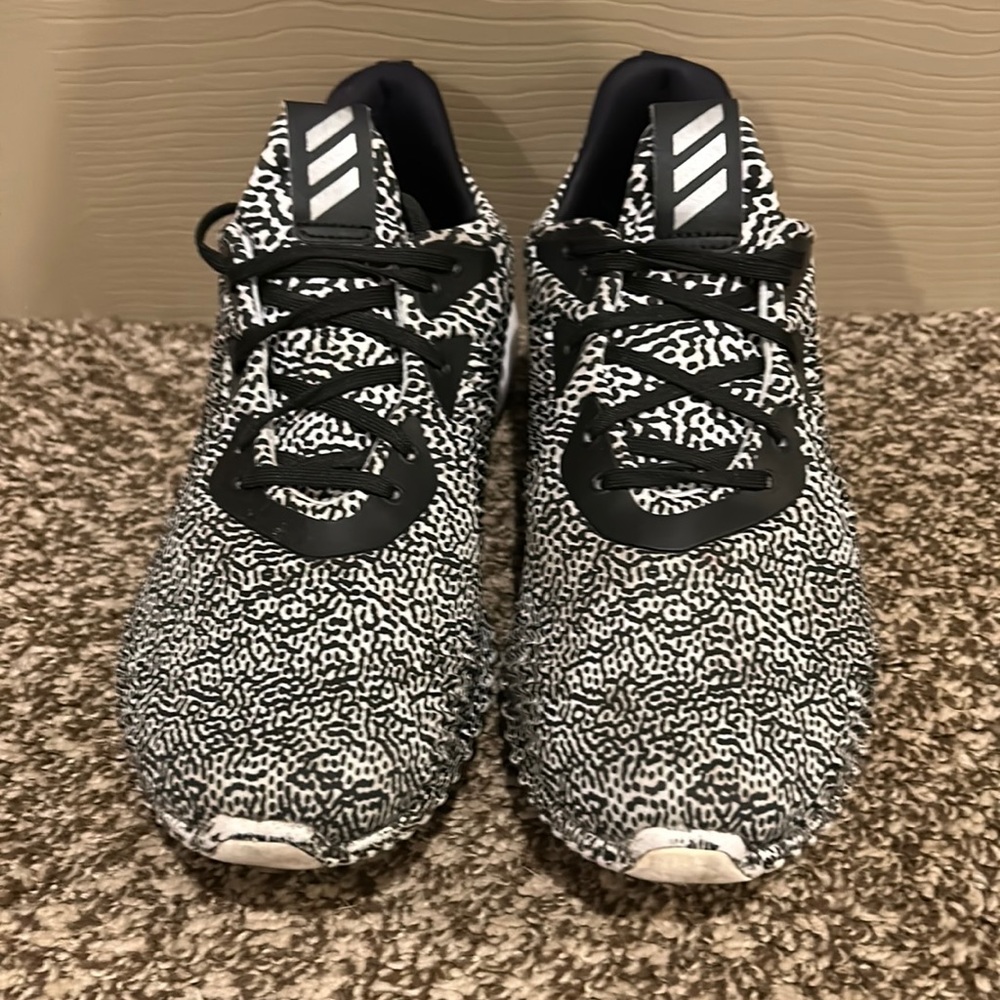 Adidas Alphabounce M Aramis B54366 Bold Black White Spotted Men’s Size 8.5